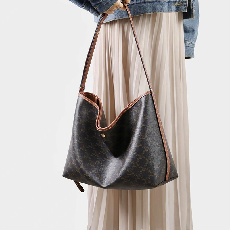 Women's Black Split Leather Printed Crossbody Shoulder Hobo Bag with Small Zipper Pouch