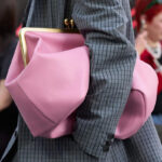 Women's Vegan Leather Kiss-Lock Frame Shoulder Tote Bag