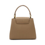 Women's Vegan Leather Pebbled Structured Shoulder Top Handle Bag