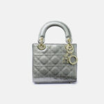 Women's Patent Full-Grain Leather Quilted Crossbody Top Handle Mini Bag