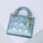 Women's Patent Full-Grain Leather Quilted Crossbody Top Handle Mini Bag