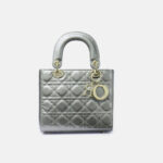 Women's Patent Full-Grain Leather Quilted Crossbody Top Handle Mini Bag