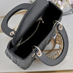 Women's Quilted Lambskin Top Handle Small Tote Bags