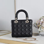 Women's Quilted Lambskin Top Handle Small Tote Bags