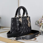 Women's Quilted Lambskin Top Handle Small Tote Bags