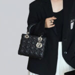 Women's Quilted Lambskin Top Handle Small Tote Bags