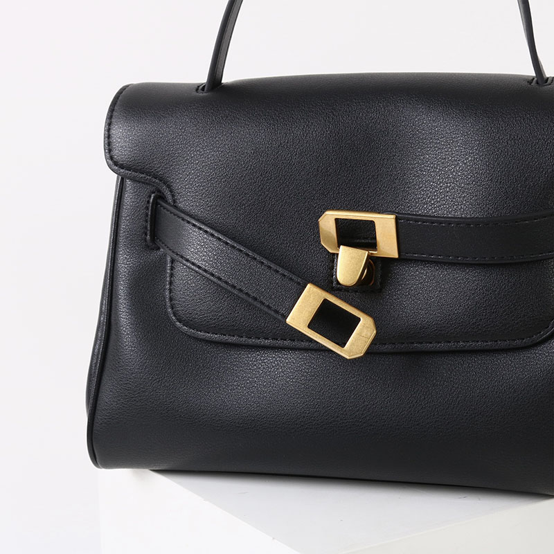Women's Split Leather Drawstring Turn-Lock Top Handle Satchel Bag with Shoulder Crossbody Strap