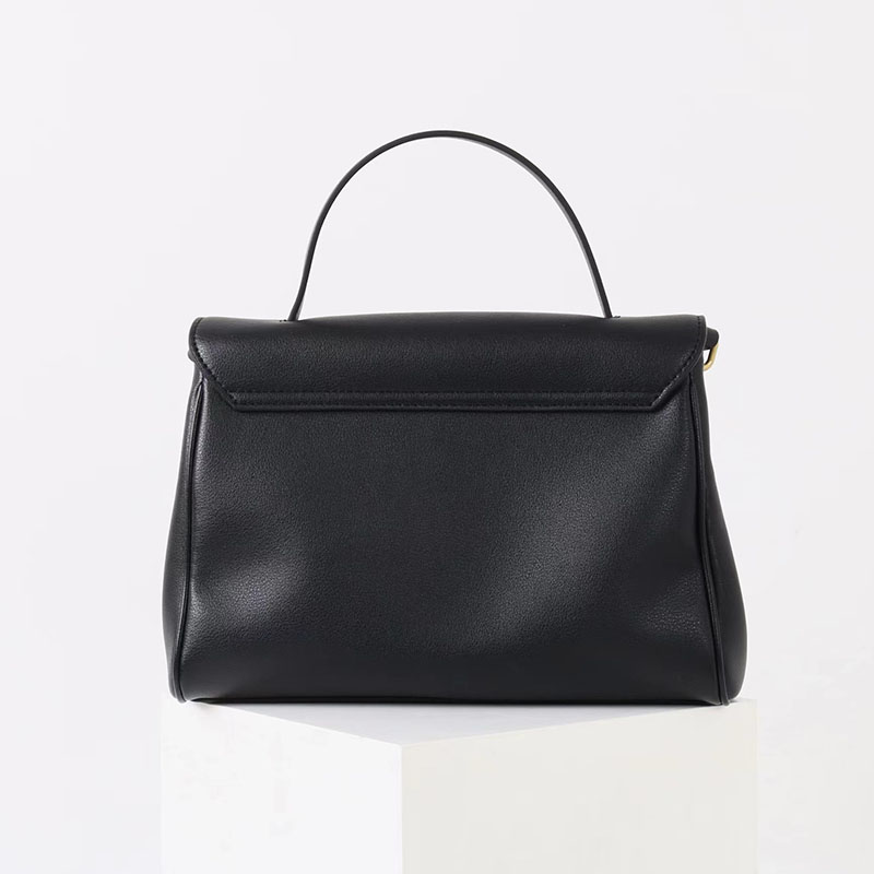Women's Split Leather Drawstring Turn-Lock Top Handle Satchel Bag with Shoulder Crossbody Strap