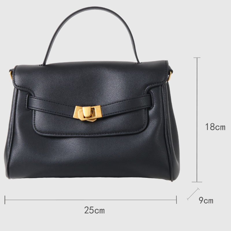 Women's Split Leather Drawstring Turn-Lock Top Handle Satchel Bag with Shoulder Crossbody Strap
