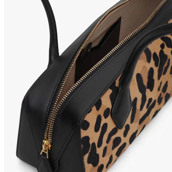 Women's Suede Leather Zip-Top Shoulder Baguette Bag