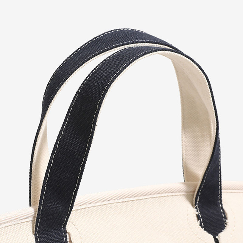 Women's Canvas Embroidered Window Top Handle Tote Bag