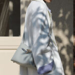 Women's Full-Grain Leather Structured Lock Crossbody Shoulder Hobo Bag