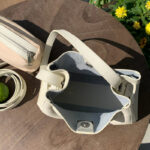 Women's Full-Grain Leather Structured Lock Crossbody Shoulder Hobo Bag