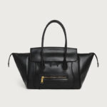 Women's Full-Grain Leather Structured Top Handle Tote Bag