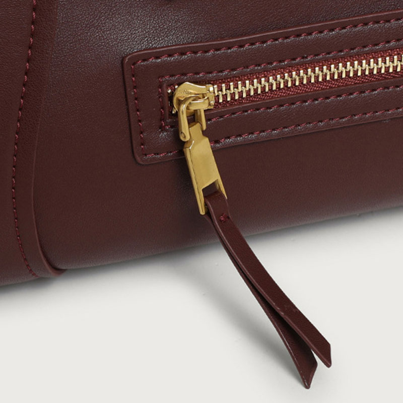 Women's Full-Grain Leather Structured Top Handle Tote Bag