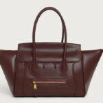 Women's Full-Grain Leather Structured Top Handle Tote Bag