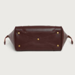 Women's Full-Grain Leather Structured Top Handle Tote Bag