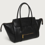 Women's Full-Grain Leather Structured Top Handle Tote Bag