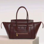 Women's Full-Grain Leather Structured Top Handle Tote Bag