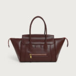 Women's Full-Grain Leather Structured Top Handle Tote Bag