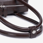 Women's Vegan Leather Minimalist Cylinder Shoulder Baguette Bag