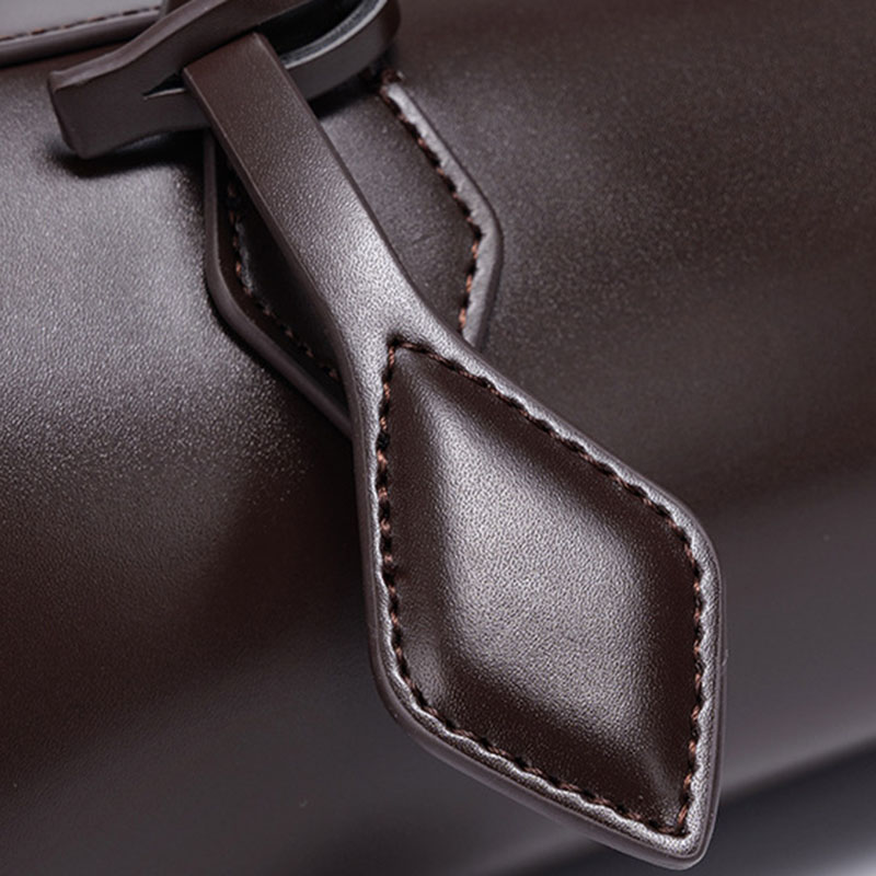 Women's Vegan Leather Minimalist Cylinder Shoulder Baguette Bag