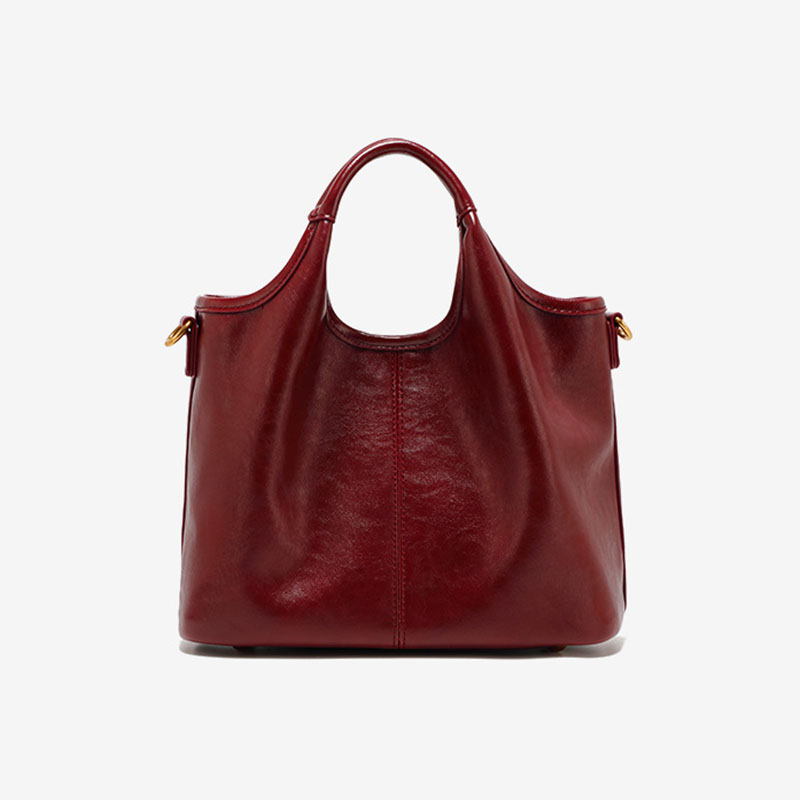 Women's Vegan Leather Textured Top Handle Shoulder Tote Bag