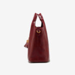 Women's Vegan Leather Textured Top Handle Shoulder Tote Bag