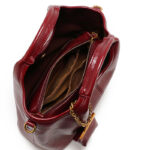 Women's Vegan Leather Textured Top Handle Shoulder Tote Bag