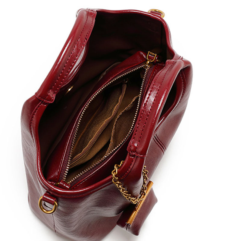 Women's Vegan Leather Textured Top Handle Shoulder Tote Bag