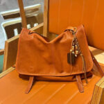 Women's Vegan Leather Foldover Flap Dual Strap Shoulder Bag