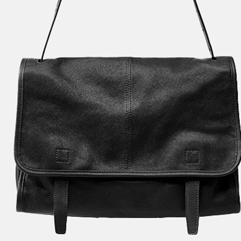 Women's Vegan Leather Foldover Flap Dual Strap Shoulder Bag