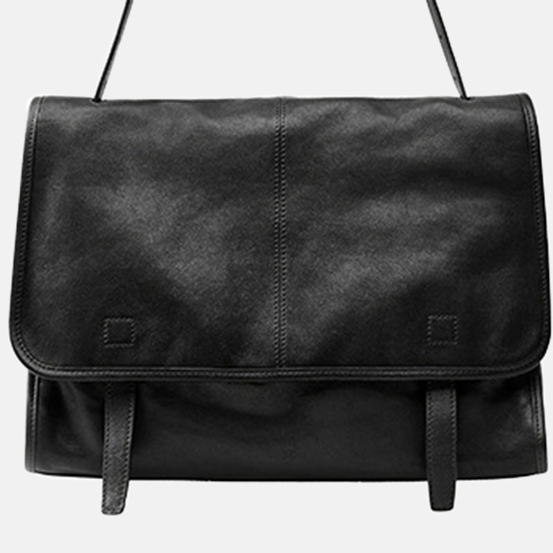 Women's Vegan Leather Foldover Flap Dual Strap Shoulder Bag