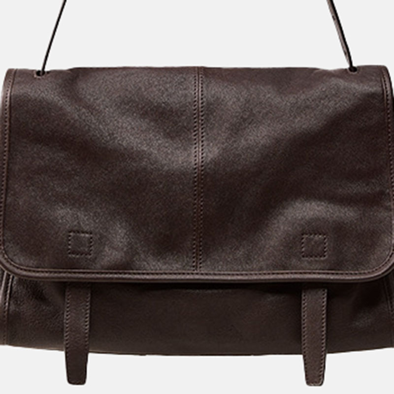 Women's Vegan Leather Foldover Flap Dual Strap Shoulder Bag