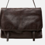 Women's Vegan Leather Foldover Flap Dual Strap Shoulder Bag