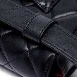Women's Full-Grain Leather Quilted Turn-Lock Belt Bag
