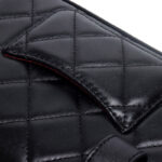 Women's Full-Grain Leather Quilted Turn-Lock Belt Bag