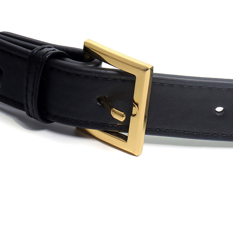 Women's Full-Grain Leather Quilted Turn-Lock Belt Bag