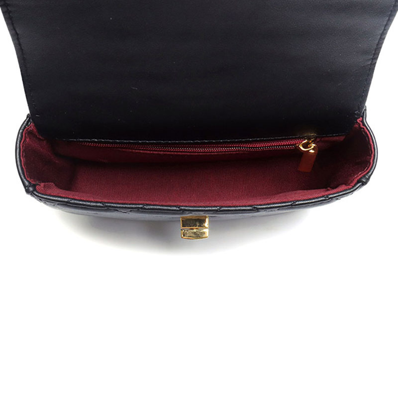 Women's Full-Grain Leather Quilted Turn-Lock Belt Bag