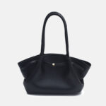 Women's Vegan Leather Structured Top Handle Shoulder Tote Bag