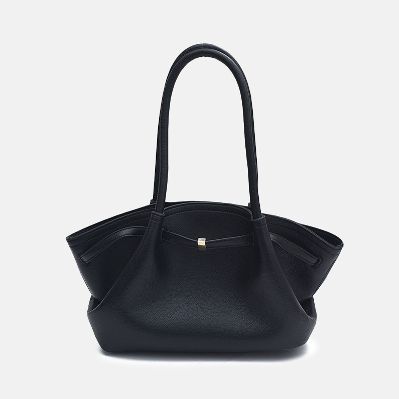 Women's Vegan Leather Structured Top Handle Shoulder Tote Bag