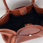 Women's Vegan Leather Structured Top Handle Shoulder Tote Bag
