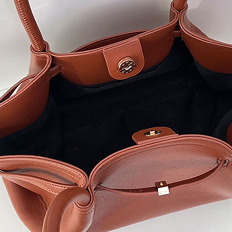 Women's Vegan Leather Structured Top Handle Shoulder Tote Bag