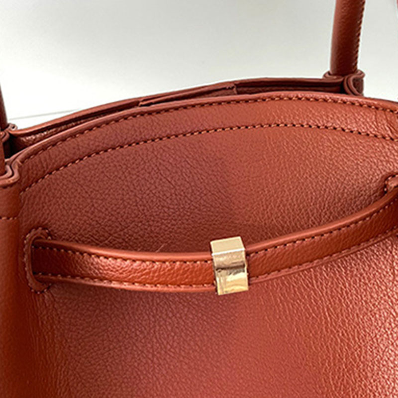 Women's Vegan Leather Structured Top Handle Shoulder Tote Bag