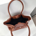 Women's Vegan Leather Structured Top Handle Shoulder Tote Bag