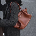 Women's Vegan Leather Structured Top Handle Shoulder Tote Bag