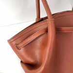 Women's Vegan Leather Structured Top Handle Shoulder Tote Bag