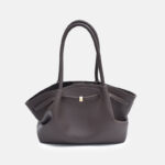 Women's Vegan Leather Structured Top Handle Shoulder Tote Bag