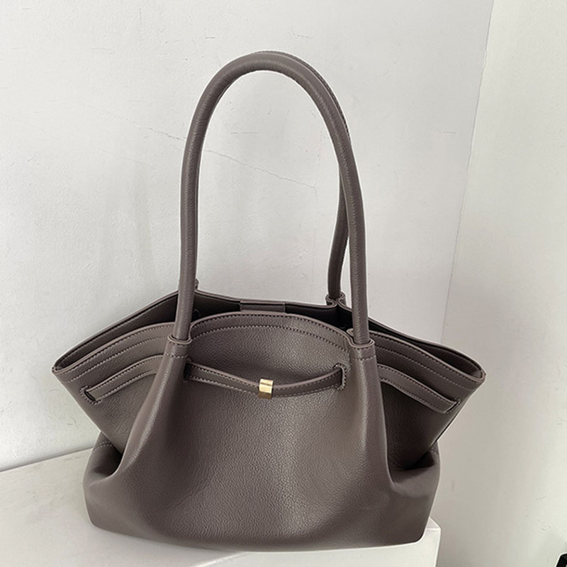 Women's Vegan Leather Structured Top Handle Shoulder Tote Bag