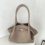 Women's Vegan Leather Structured Top Handle Shoulder Tote Bag